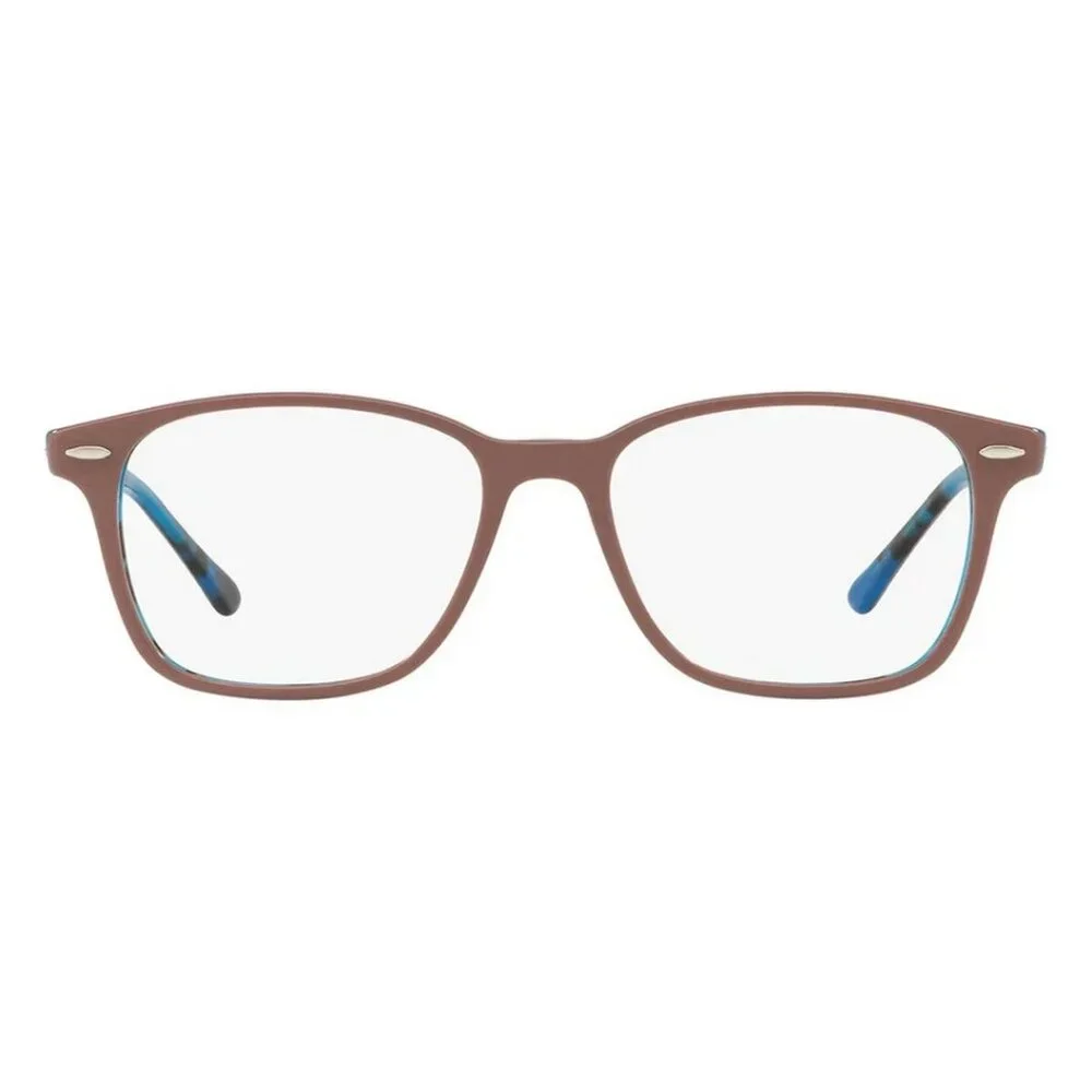RAYBAN Unisex Eyeglasses RX7119-5715 Light Brown On Havana Blue 53-17-145